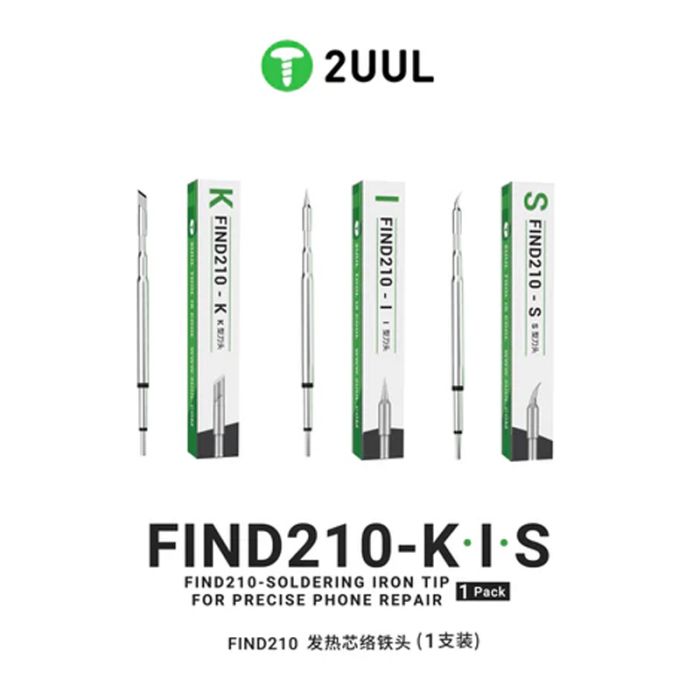 2UUL FD11 Big-K/K I S Soldering Iron Tip for C210 Soldering Station (1 Pack)