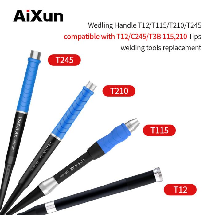 Aixun Soldering Station Handle T245 T115 T210 T12 Compatible I2C/JBC/XSoldering/JABE T3A T3B