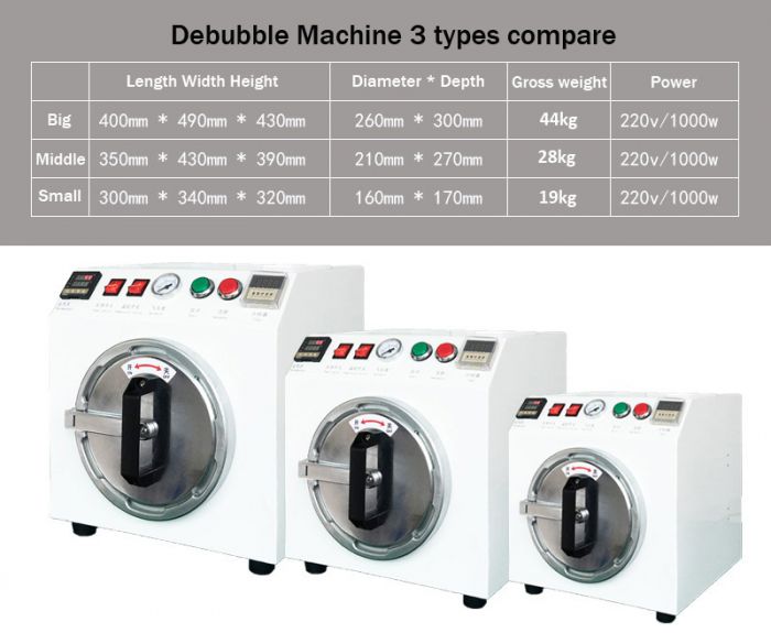 YMJ OCA LCD Debubble Machine Bubble Remove Machine for iphone for ipad for samsung LCD Refurbish repair