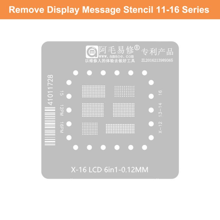 Display Screen Touch IC Stencil To Remove Display Pop Out Message for iPhone 11 12 13 14 15 series