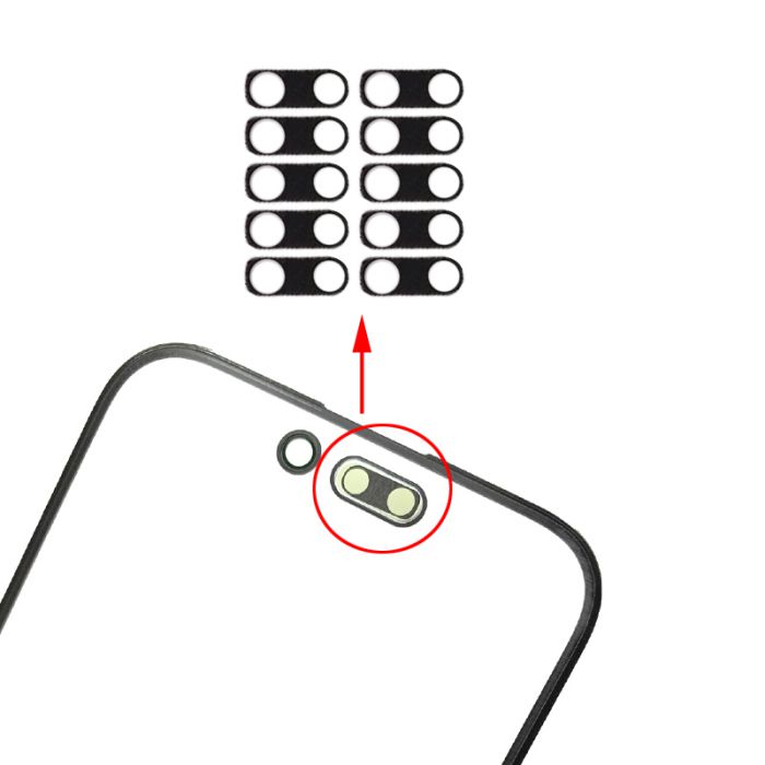 10PCS/Pack Foam Sticker for iPhone 14 Pro / Max Front Camera Sensor to Avoid Face ID problem