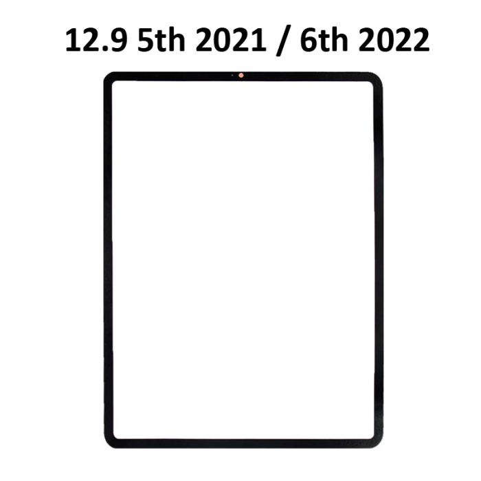 Front Glass with OCA or Without OCA For iPad 12.9 5th 2021 and 12.9 6th 2022