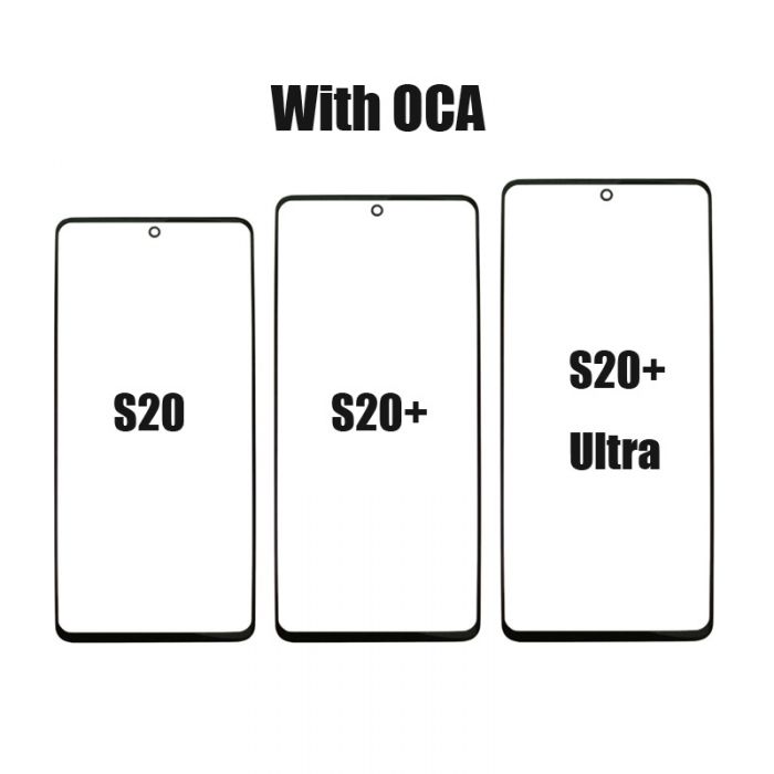 Glass with T OCA for Samsung Galaxy S20 S20 Plus and S20 Ultra