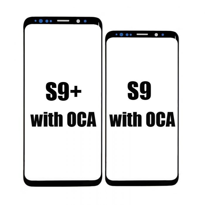 front glass lens with T-OCA for samsung S9 S9 plus screen repair refurbish