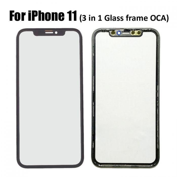 Glass Lens with OCA Frame for iPhone 11