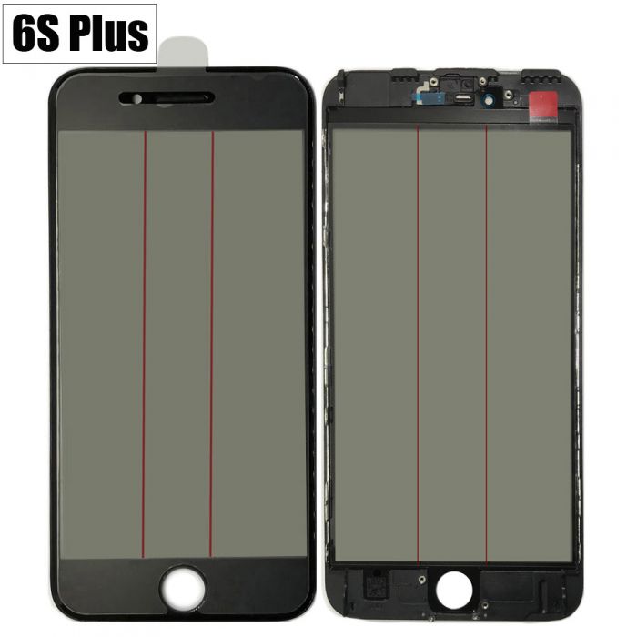 iPhone 6S+ Plus 4 in 1 Glass Frame OCA Glue Polarizer Original