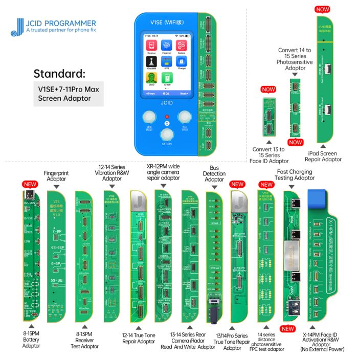 JC JCID V1SE Wifi Version True Tone Battery Read Write Face ID Repair Programmer for iPhone