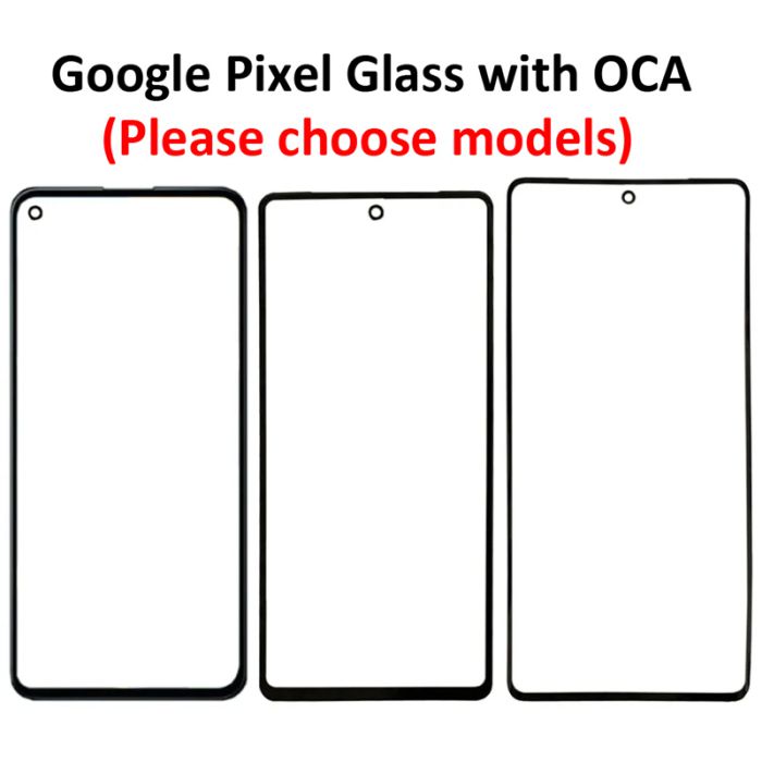 Glass with OCA for Google Pixel Series