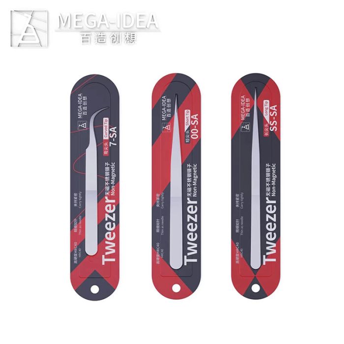 QIANLI MEGA-IDEA Non-Magnetic Stainless Tweezer