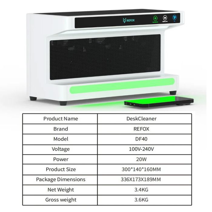 Refox DF40 Dust Free Working Room  Dust Detecting UV Curing Station for Screen Refurbishing