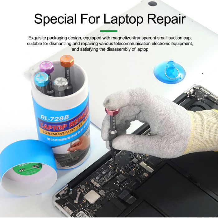 Relife RL-728B Screwdriver Set Kit for Macbook Repair