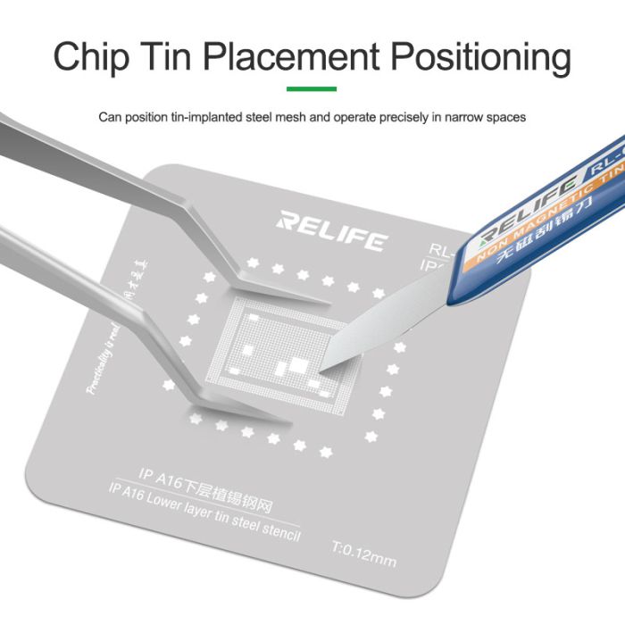 Relife-ST-20 Special Tweezers for IC Chip Tin Placement Postion