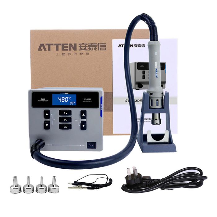 ATTEN ST-862D Hot Air Station Gun 1000W Rework Station For PCB Chip Reball Repair