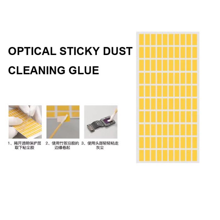 400PCS/Pack Rear Camera Blue Lens Dust Clean Sticker Optical Stick Glue